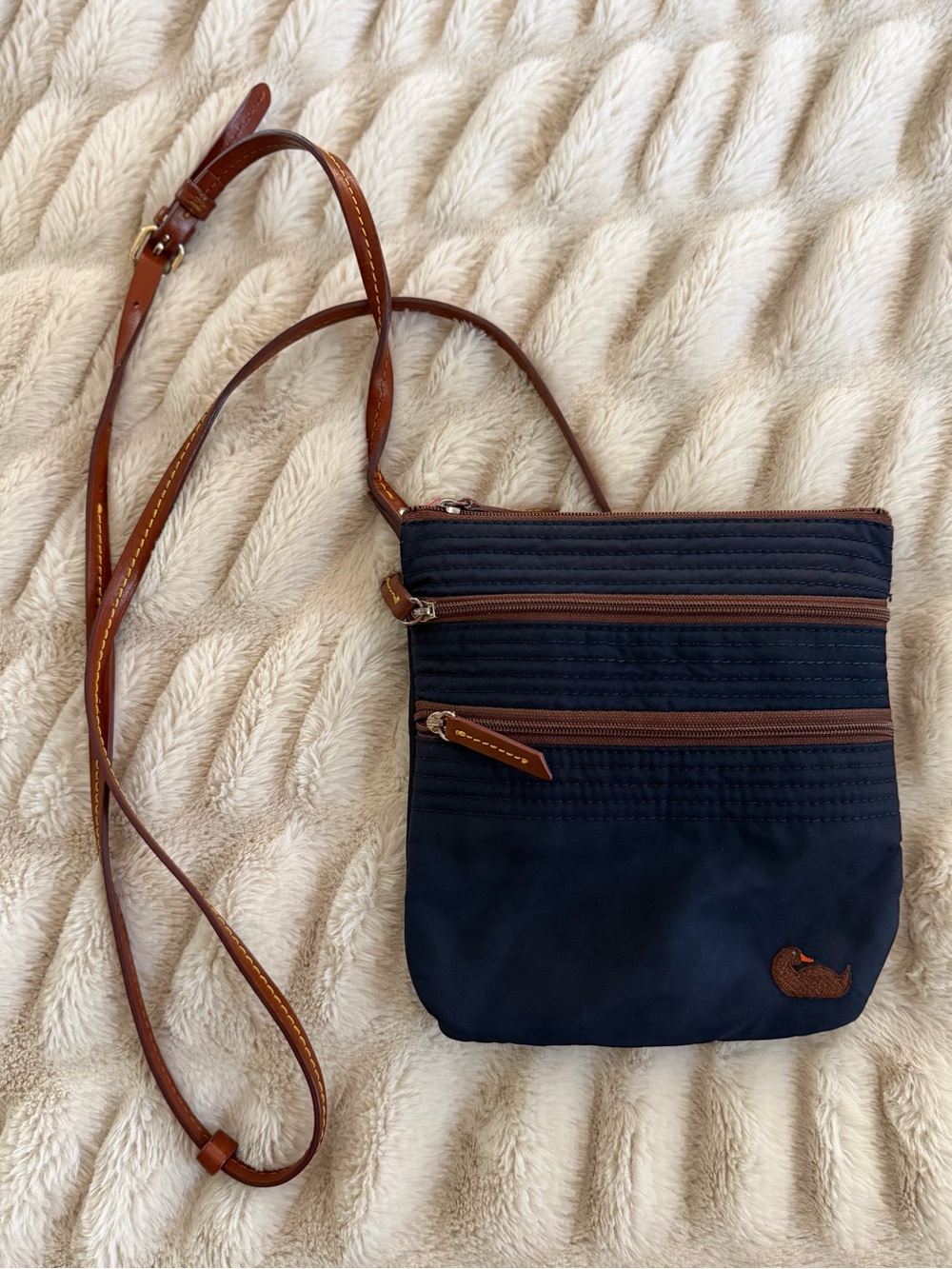 Dooney & Bourke Women's North South Triple Zip Nylon Crossbody